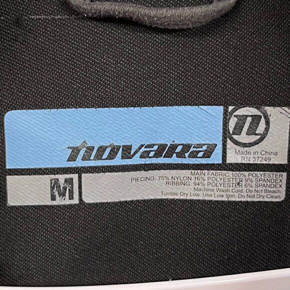 Novara Cycling Jacket Full Zip Size Medium Vented Pockets Hooded - Picture 12 of 12